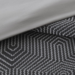 English Elm 9 Piece King Comforter Set Geometric Jacquard Bedding Bold Modern Bedroom Decor B035P529072