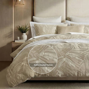 English Elm 3 Piece King Cotton Gauze Duvet Set Stone Washed Breathable Bohemian Bedding Linen B035P529074