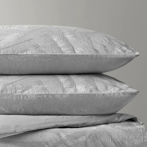 English Elm 3 Piece King Cotton Gauze Duvet Set Stone Washed Breathable Bohemian Bedding Light Gray B035P529076