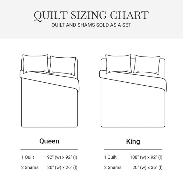 English Elm 3 Piece King Jacquard Cotton Gauze Quilt Set Breathable 480GSM All Season Warmth Blue B035P529078