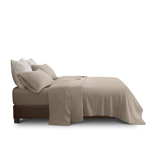 English Elm 4 Piece King Supima Cotton Sheet Set Sateen Weave 500 Thread Count Soft Bedding Linen B035P529098
