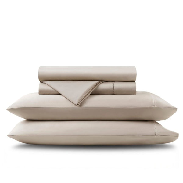 English Elm 4 Piece King Supima Cotton Sheet Set Sateen Weave 500 Thread Count Soft Bedding Linen B035P529098