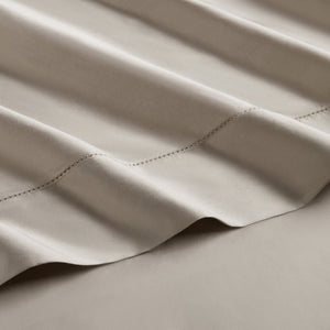 English Elm 4 Piece King Supima Cotton Sheet Set Sateen Weave 500 Thread Count Soft Bedding Linen B035P529098