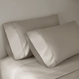 English Elm 4 Piece King Supima Cotton Sheet Set Sateen Weave 500 Thread Count Soft Bedding Linen B035P529098