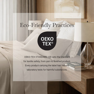 English Elm 5 Piece Split King Supima Cotton Sheet Set 500 Thread Count Sateen Adjustable Bed B035P529100