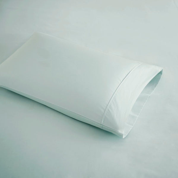 English Elm 4 Piece Cal King 600 Thread Count Sateen Cotton Blend Cooling Sheet Set for Hot Sleepers Seafoam B035P529118