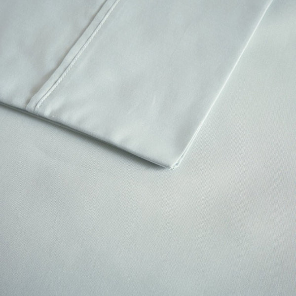 English Elm 4 Piece Cal King 600 Thread Count Sateen Cotton Blend Cooling Sheet Set for Hot Sleepers Seafoam B035P529118