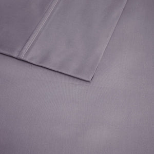 English Elm 4 Piece King Sateen Cotton Blend Sheet Set for Hot Sleepers with Deep Pocket Fitted B035P529125