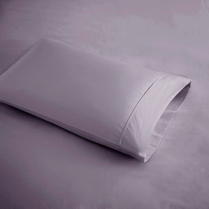 English Elm 4 Piece Cal King 600 Thread Count Sateen Cotton Blend Cooling Sheet Set for Hot Sleepers Purple B035P529126