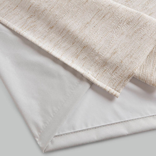 English Elm 2 Jacquard Woven Blackout Curtain Panels Polyester Textured Drapes for Bedroom Neutral B035P529143