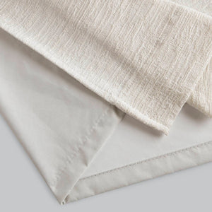 English Elm 2 Jacquard Woven Blackout Curtain Panels Polyester Textured Drapes for Bedroom White B035P529144