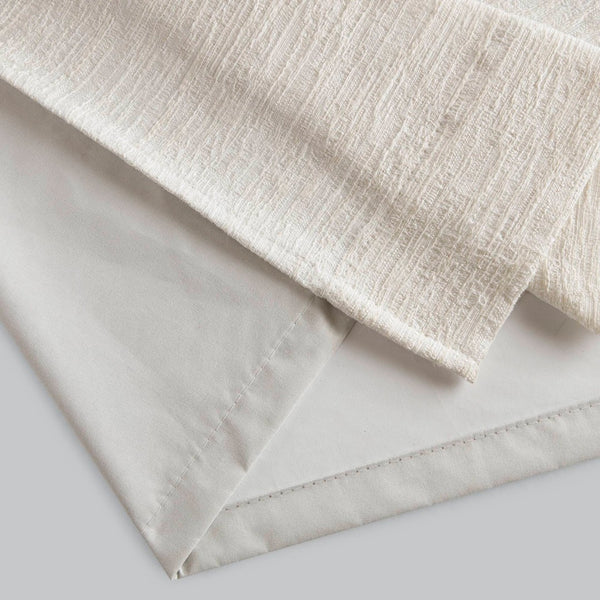 English Elm 2 Jacquard Woven Blackout Curtain Panels Polyester Textured Drapes for Bedroom White B035P529144