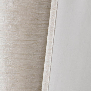 English Elm 2 Jacquard Woven Blackout Curtain Panels Polyester Textured Drapes for Bedroom White B035P529144