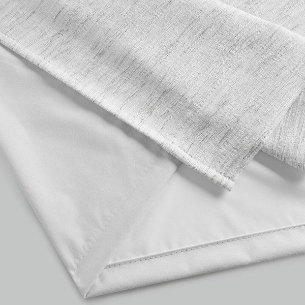 English Elm 2 Jacquard Woven Blackout Curtain Panels Polyester Textured Drapes for Bedroom Grey B035P529145