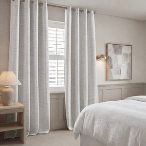 English Elm 2 Jacquard Woven Blackout Curtain Panels Polyester Textured Drapes for Bedroom Grey B035P529145