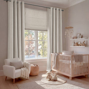 English Elm 1 Cordless Roman Shade Woven Linen Texture Thermal Backing for Bedroom or Living Room White B035P529155