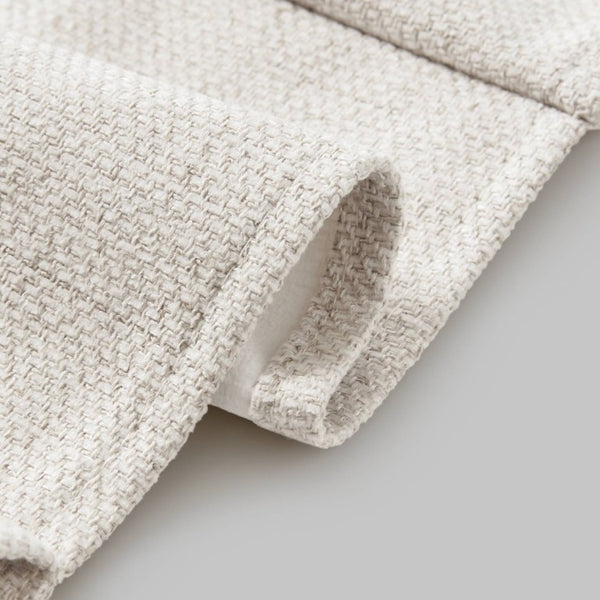 English Elm 1 Cordless Roman Shade Linen Textured Woven Fabric Room Darkening for Bedroom White B035P529156