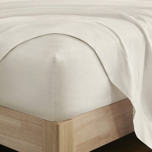 English Elm 4 Piece King Supima Cotton Sheet Set Sateen Weave 500 Thread Count Soft Bedding Beige B035P529175
