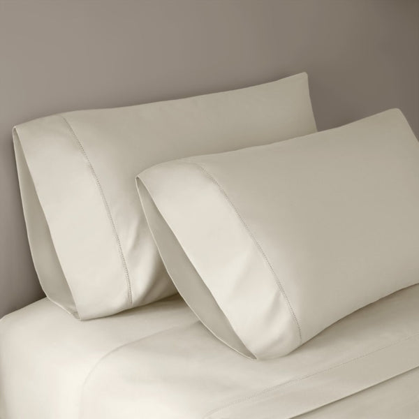 English Elm 4 Piece King Supima Cotton Sheet Set Sateen Weave 500 Thread Count Soft Bedding Beige B035P529175
