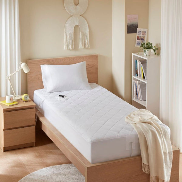 English Elm 1-Piece Full Microfiber Heated Mattress Pad with 10 Heat Settings and Auto Shut-Off Timer B035P549267