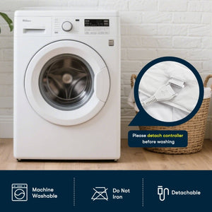 English Elm 1-Piece Full Microfiber Heated Mattress Pad with 10 Heat Settings and Auto Shut-Off Timer B035P549267