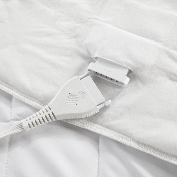 English Elm 1-Piece Full Microfiber Heated Mattress Pad with 10 Heat Settings and Auto Shut-Off Timer B035P549267