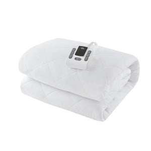 English Elm 1-Piece Full Microfiber Heated Mattress Pad with 10 Heat Settings and Auto Shut-Off Timer B035P549267