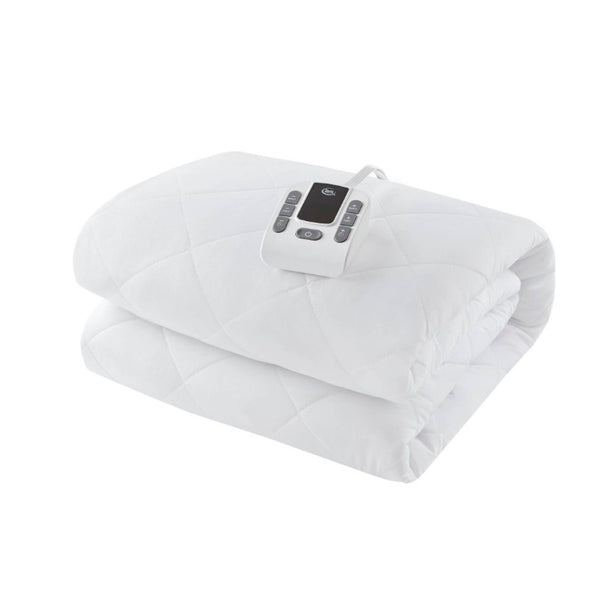 English Elm 1-Piece Full Microfiber Heated Mattress Pad with 10 Heat Settings and Auto Shut-Off Timer B035P549267
