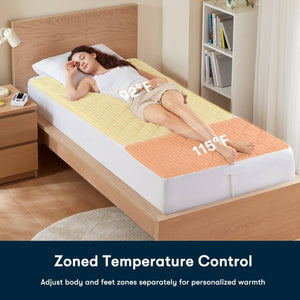 English Elm 1-Piece Full Microfiber Heated Mattress Pad with 10 Heat Settings and Auto Shut-Off Timer B035P549267