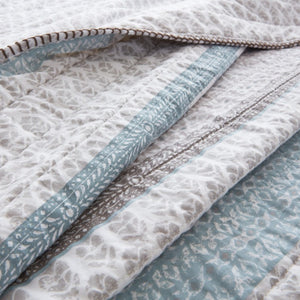 English Elm 3-Piece Tufted Duvet Cover Set with Textured Face for a Serene King Bedroom Aqua Cotton B035P549273