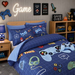 English Elm 6-Piece Queen Gaming Comforter Set with Plush Controller Applique for Kids Bedroom B035P549277