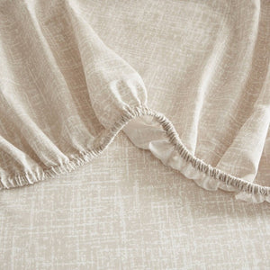 English Elm 7-Piece Full Comforter Set Marble Stripe Microfiber Bedding Grey Taupe Bedroom B035P549284