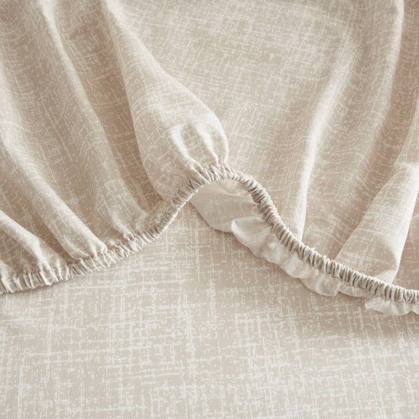 English Elm 7-Piece Full Comforter Set Marble Stripe Microfiber Bedding Grey Taupe Bedroom B035P549284
