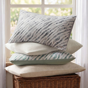 English Elm 7-Piece Queen Bedding Set Marble Stripe Microfiber Comforter and Coordinated Sheets Grey B035P549285