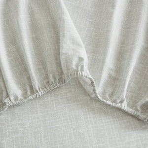 English Elm 7-Piece Full Comforter Set Marble Stripe Microfiber Bedding with Coordinated Sheets B035P549289
