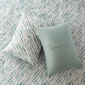 English Elm 7-Piece Full Comforter Set Marble Stripe Microfiber Bedding with Coordinated Sheets B035P549289