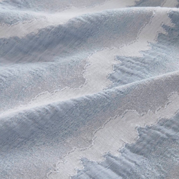 English Elm 3-Piece Cotton Jacquard Duvet Set Full Queen Textured Percale Bedding for Modern Rooms B035P549292