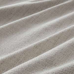 English Elm 2-Piece Mira Total Blackout Panels Linen Texture Polyester Fully Lined Bedroom Set White B035P549309