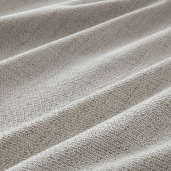 English Elm 2-Piece Mira Total Blackout Panels Linen Texture Polyester Fully Lined Bedroom Set White B035P549309