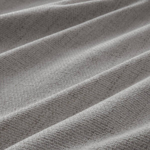 English Elm 2-Piece Mira Total Blackout Panels Linen Texture Polyester Fully Lined Bedroom Set Grey B035P549310