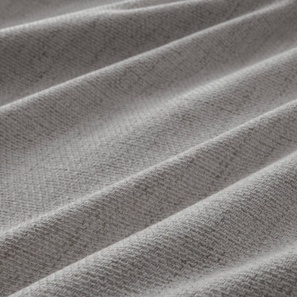 English Elm 2-Piece Mira Total Blackout Panels Linen Texture Polyester Fully Lined Bedroom Set Grey B035P549310