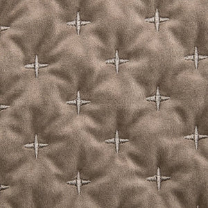 English Elm 3-Piece Queen Velvet Coverlet Set with Cross-Stitch Quilting for Elegant Bedrooms Taupe B035P549331