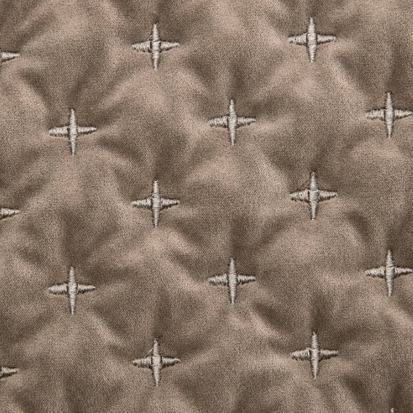 English Elm 3-Piece Tufted Duvet Cover Set with Textured Face for a Serene King Bedroom Taupe Polyester B035P549332