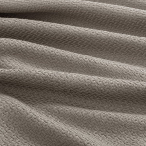English Elm 1 King Egyptian Cotton Blanket Micro Herringbone Weave Breathable Oeko Tex Certified Grey B035P600747