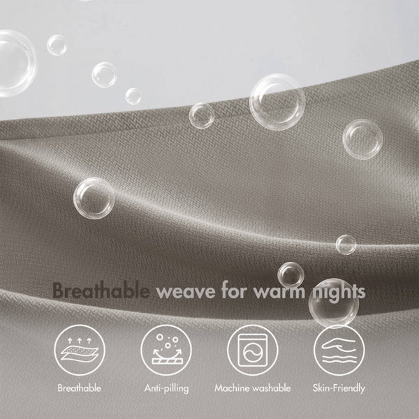 English Elm 1 King Egyptian Cotton Blanket Micro Herringbone Weave Breathable Oeko Tex Certified Grey B035P600747