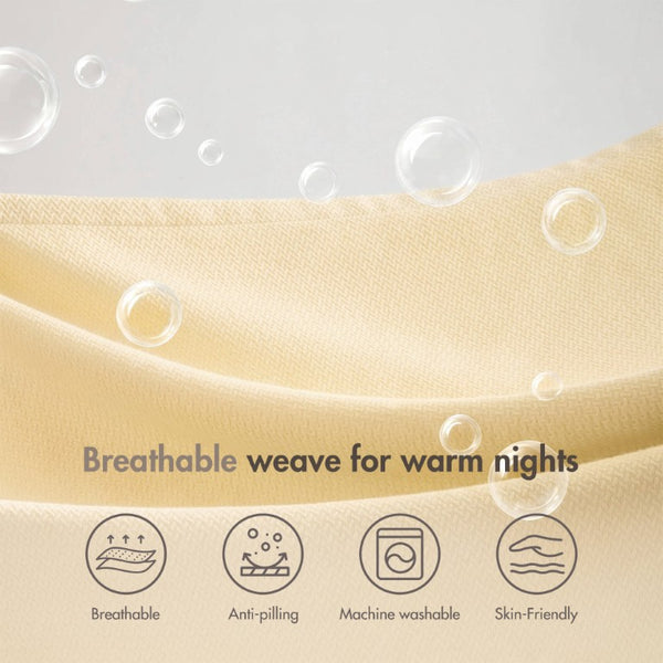 English Elm 1 King Egyptian Cotton Blanket Micro Herringbone Weave Breathable Oeko Tex Certified Yellow B035P600753