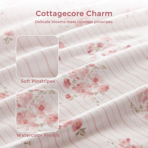 English Elm 3 Piece Twin Comforter Set Ruched Microfiber Floral Shabby Chic Lace Trim Bedding Pink B035P600765