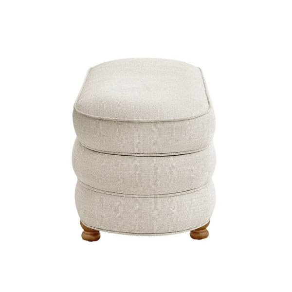 English Elm One Size Channel Tufted Storage Bench with Ball Feet for Bedroom or Entryway B035P600797