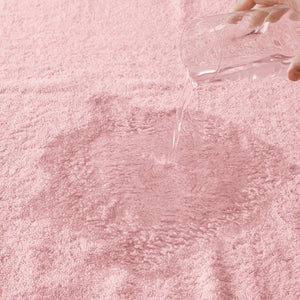 English Elm 8-Piece 800 GSM Long-Staple Cotton Towel Set Plush Absorbent Antimicrobial Bath Linen Pink B035P600836