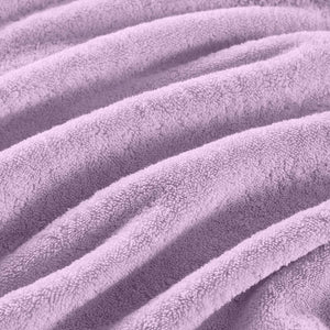 English Elm 8-Piece 800 GSM Long-Staple Cotton Towel Set Plush Absorbent Antimicrobial Bath Linen Lilac B035P600837